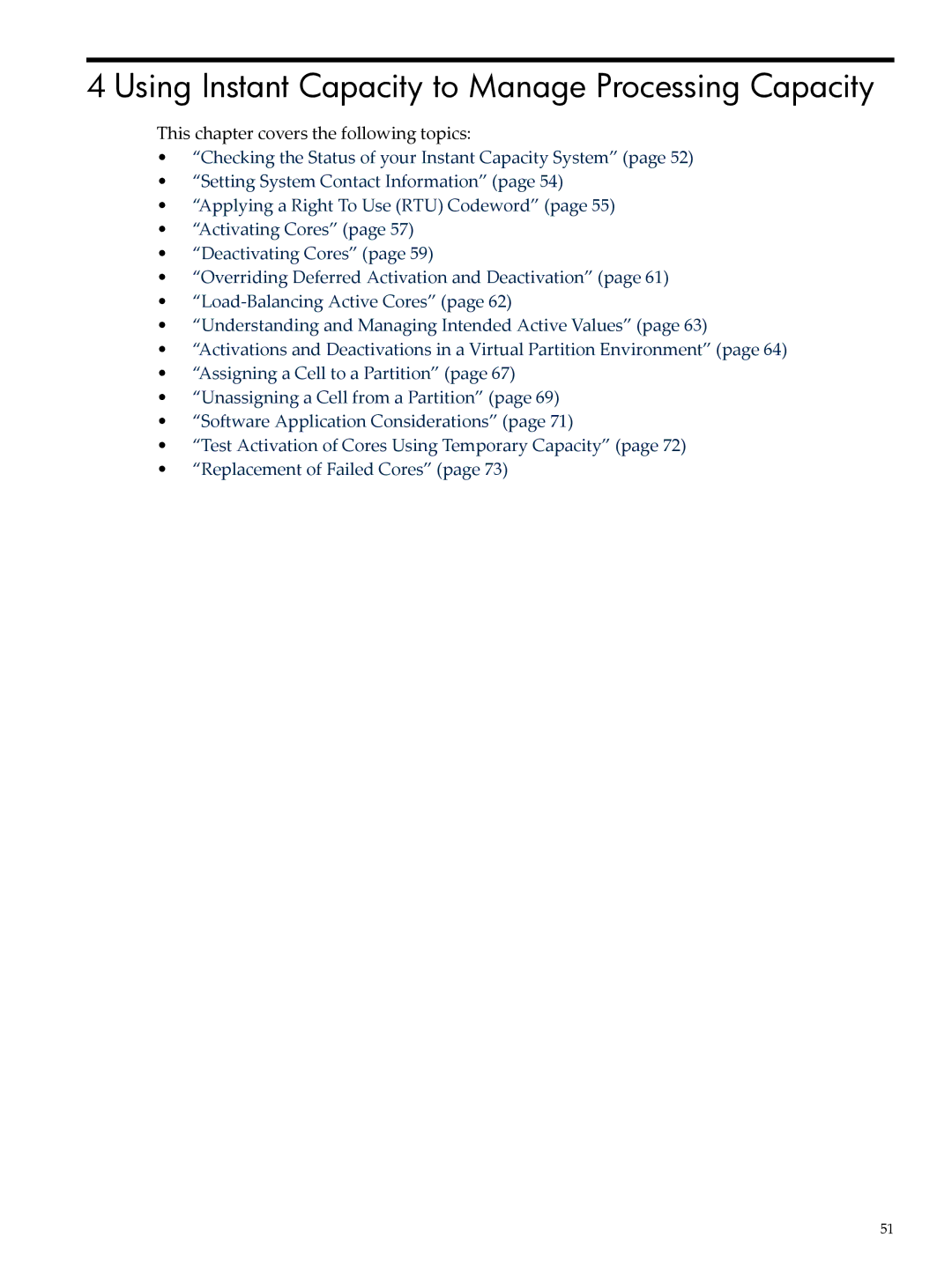 HP Instant Capacity (iCAP) Using Instant Capacity to Manage Processing Capacity, This chapter covers the following topics 