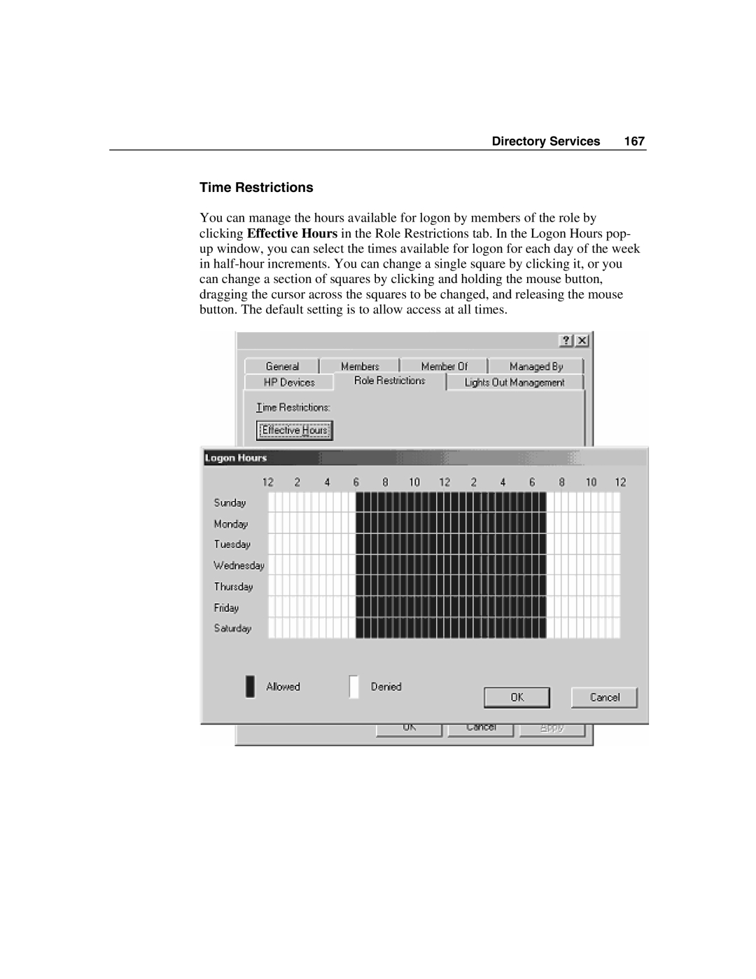 HP Integrated Lights-Out manual Time Restrictions 