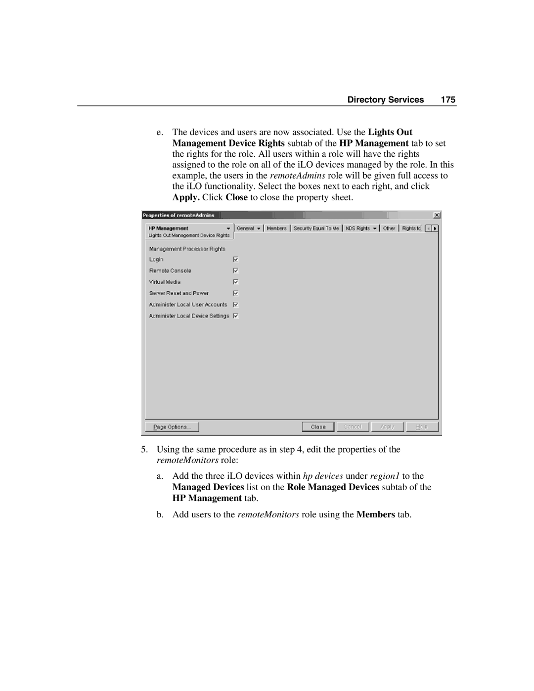 HP Integrated Lights-Out manual Directory Services 175 