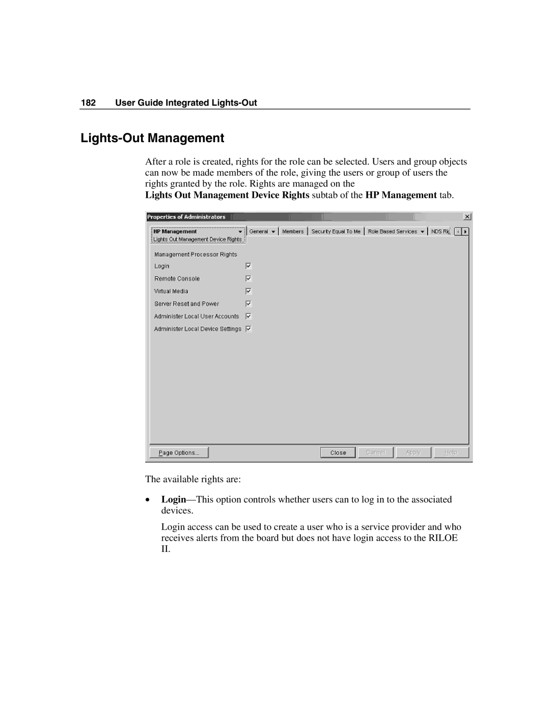 HP Integrated Lights-Out manual Lights-Out Management 