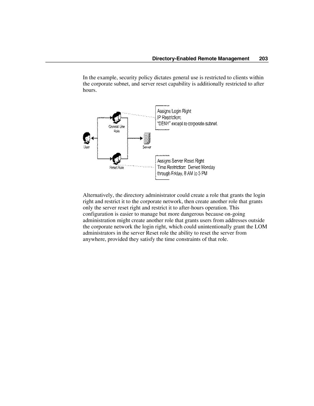 HP Integrated Lights-Out manual Directory-Enabled Remote Management 203 