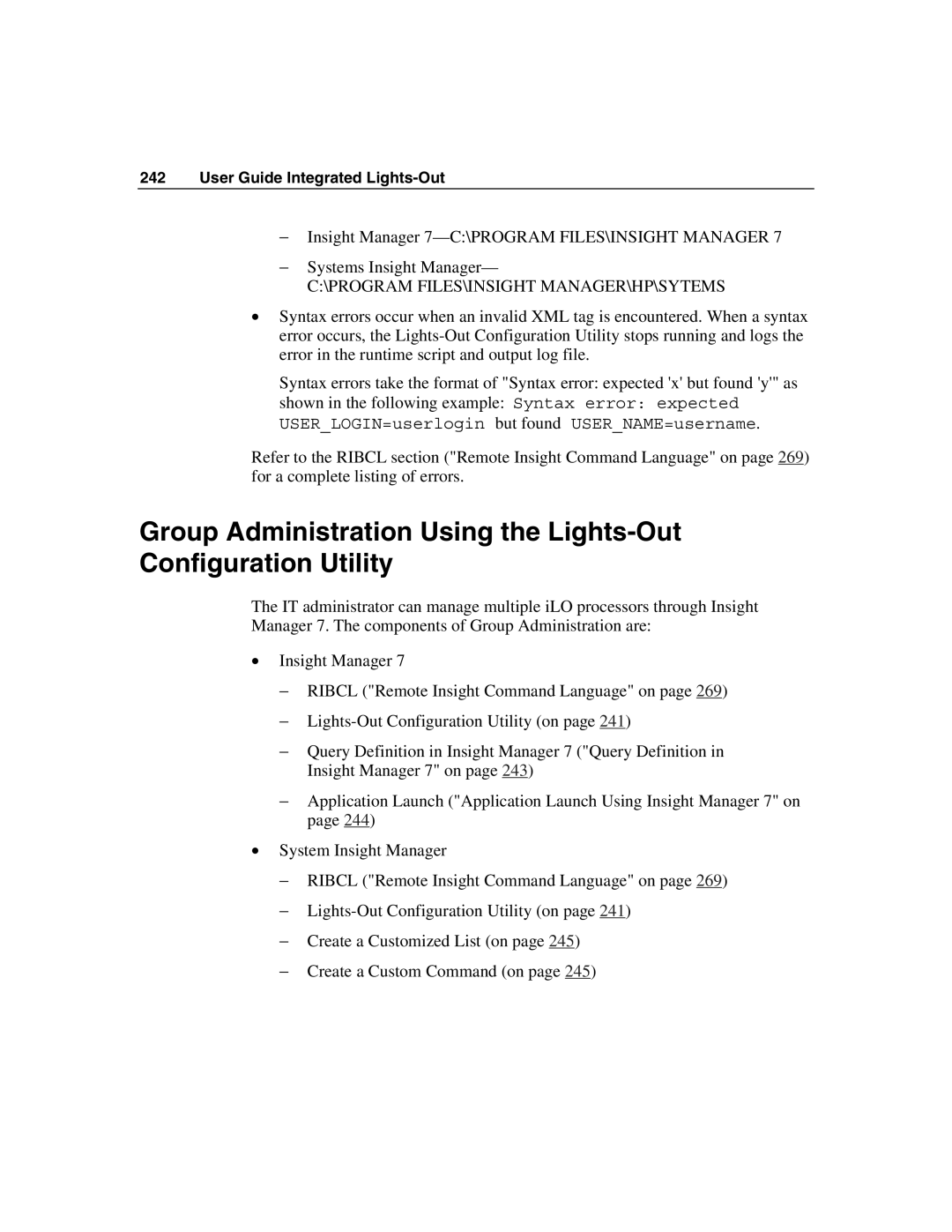 HP Integrated Lights-Out manual Program Files\Insight Manager\Hp\Sytems 