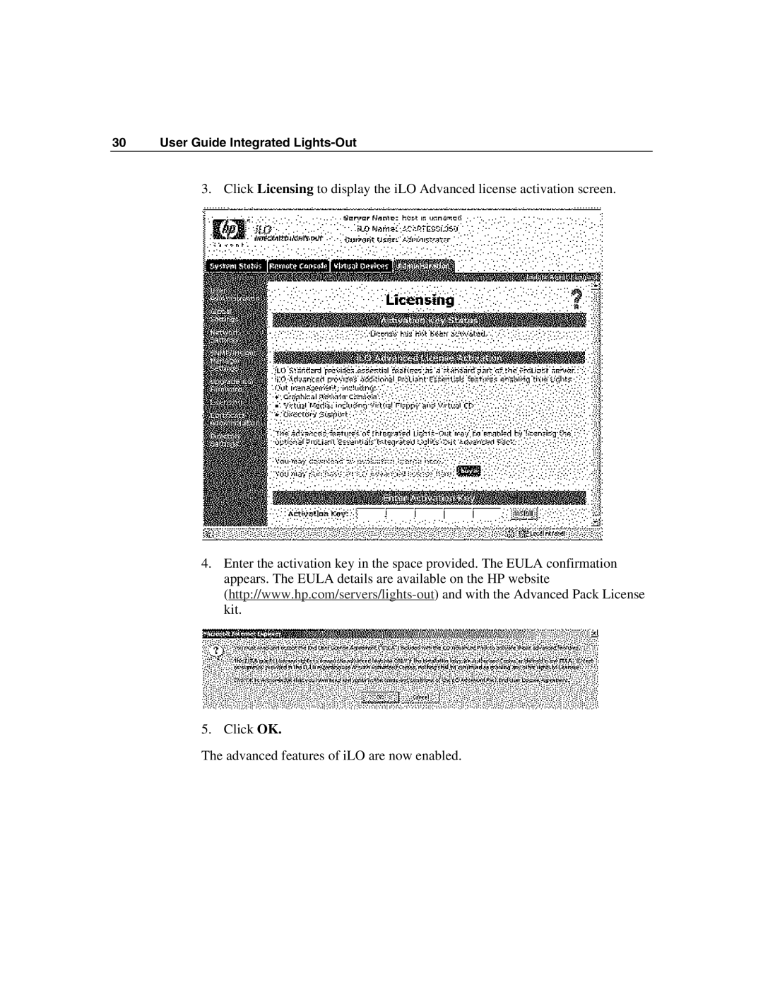 HP manual User Guide Integrated Lights-Out 