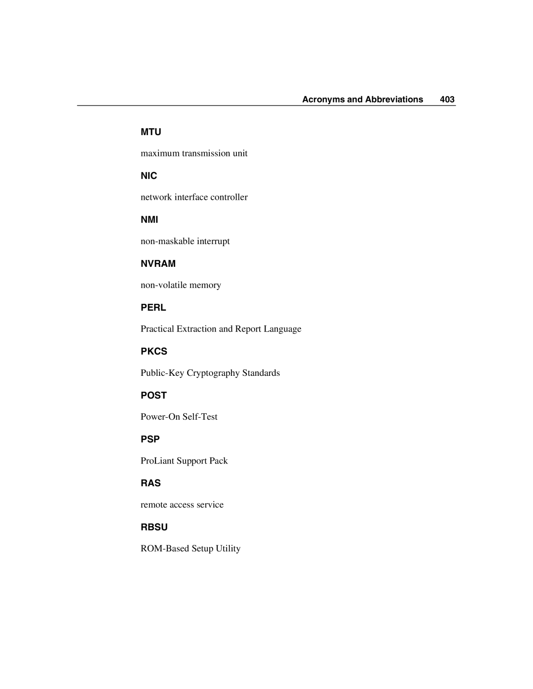 HP Integrated Lights-Out manual Mtu 