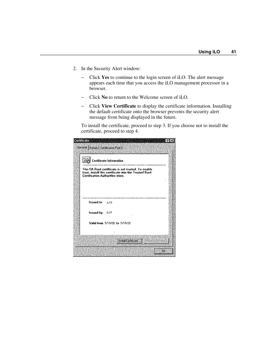 HP Integrated Lights-Out manual Using iLO 