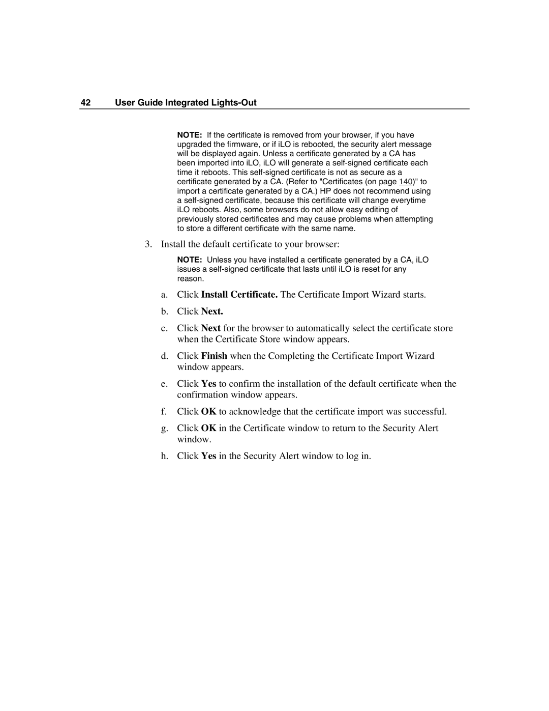 HP manual User Guide Integrated Lights-Out 