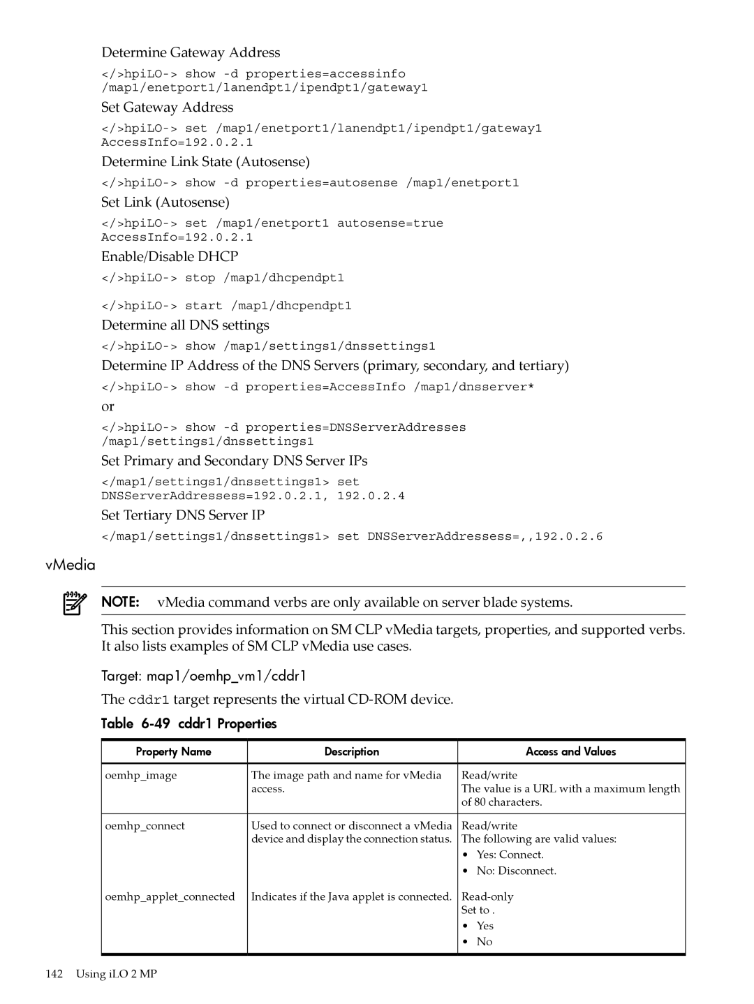 HP Integrity iLO 2 MP 5991-6005 manual VMedia 