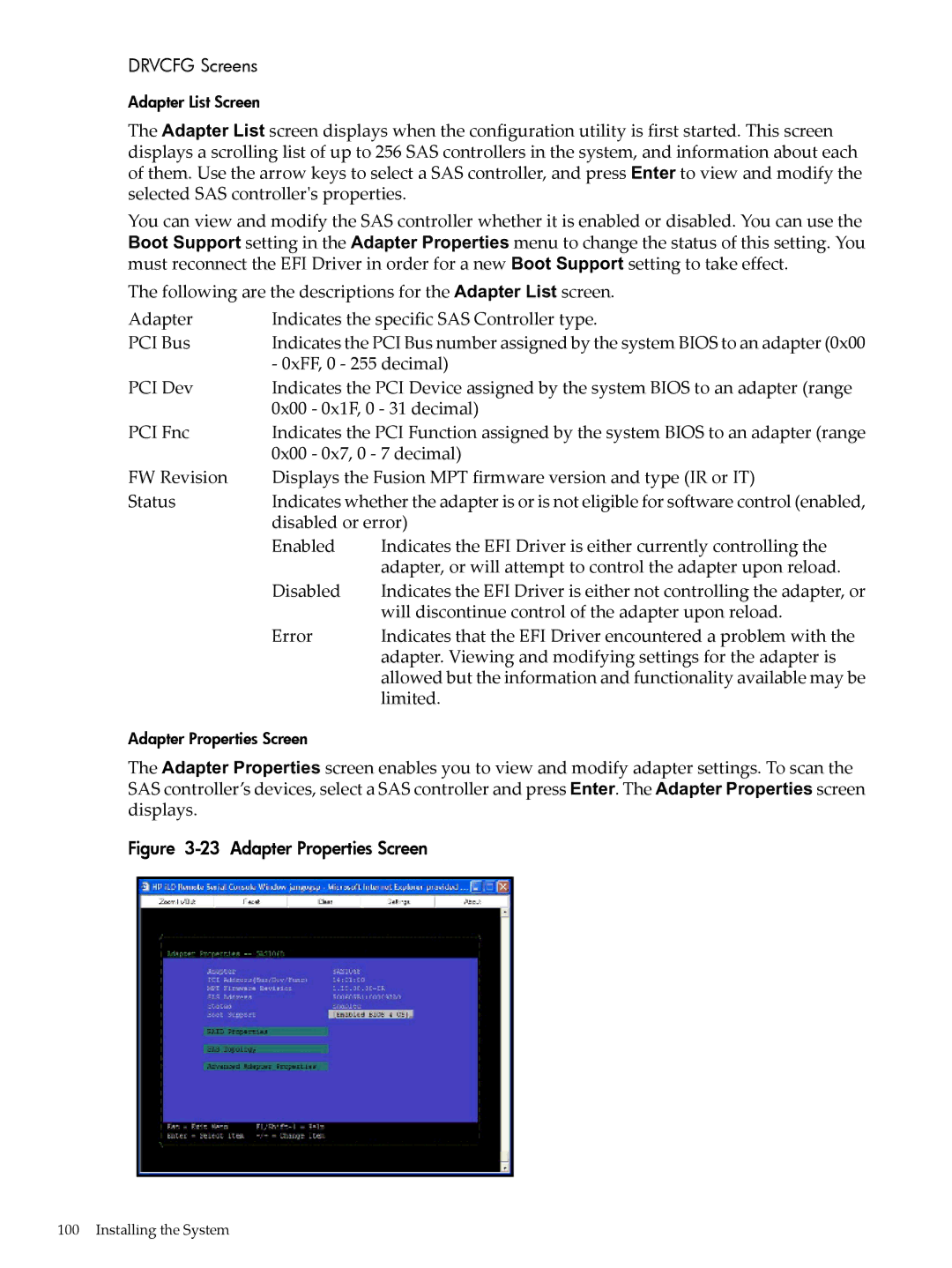 HP INTEGRITY RX3600 manual 0xFF, 0 255 decimal, 0x00 0x7, 0 7 decimal, Disabled or error, Error 