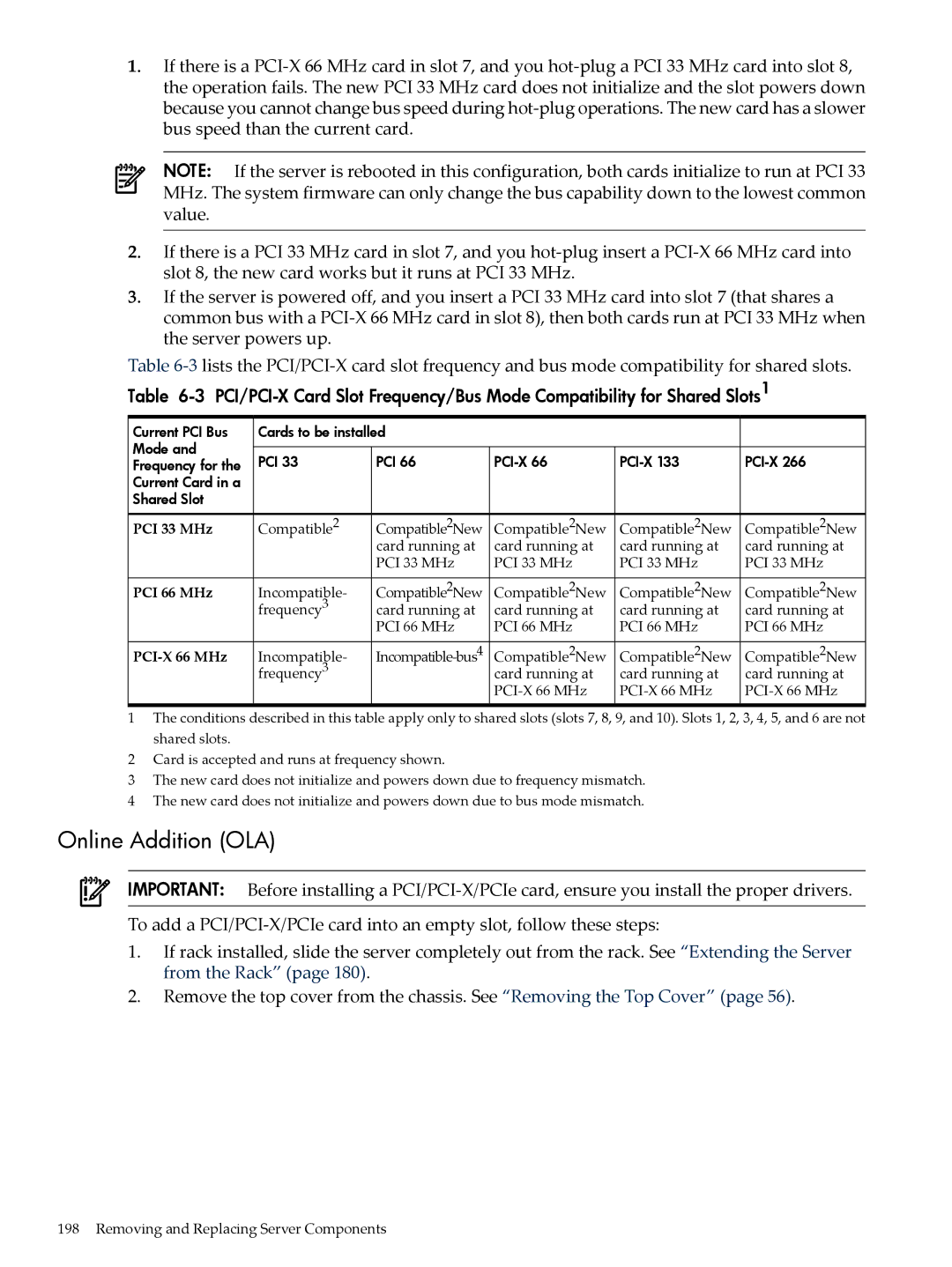 HP INTEGRITY RX3600 manual Online Addition OLA, Frequency3 