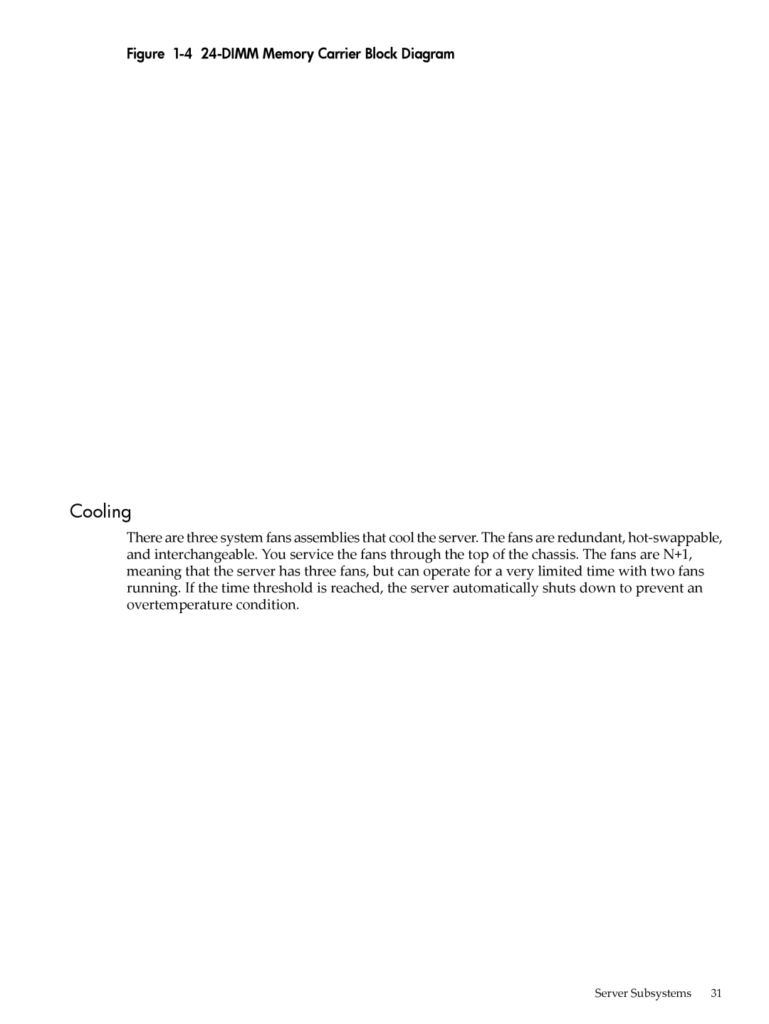 HP INTEGRITY RX3600 manual Cooling, DIMM Memory Carrier Block Diagram 