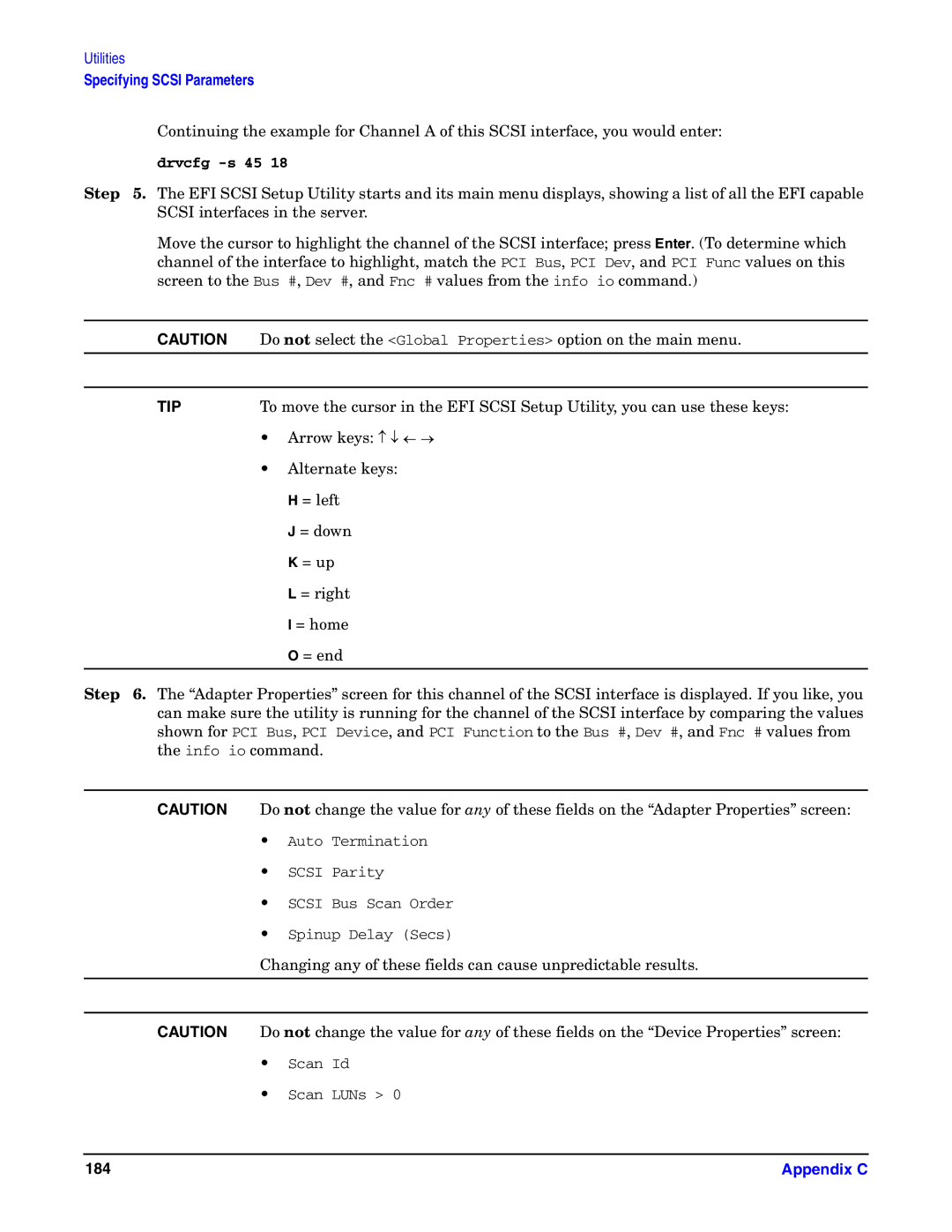 HP Integrity Server rx4640 manual 184 