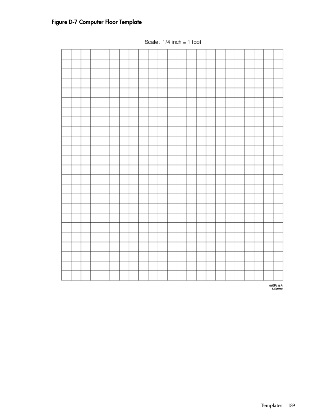 HP Integrity Superdome and 9000 Superdome sx2000 manual Figure D-7 Computer Floor Template 