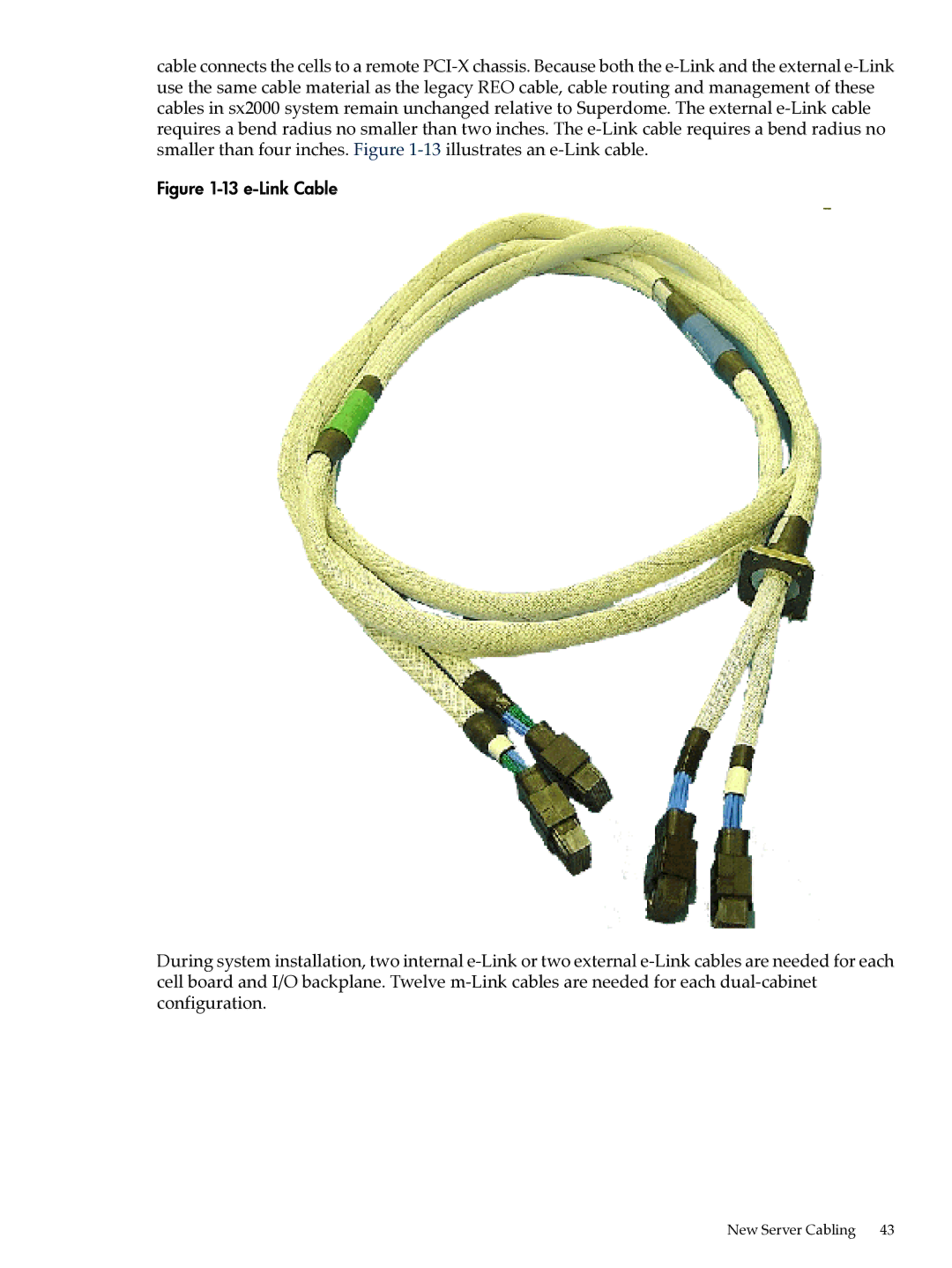 HP Integrity Superdome and 9000 Superdome sx2000 manual e-Link Cable 