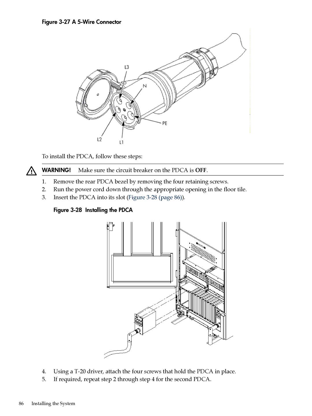 HP Integrity Superdome and 9000 Superdome sx2000 manual 27 a 5-Wire Connector 