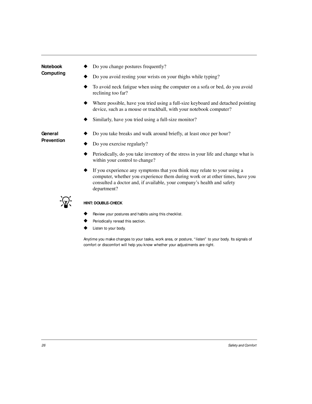 HP Internet Appliances manual Computing, General Prevention 