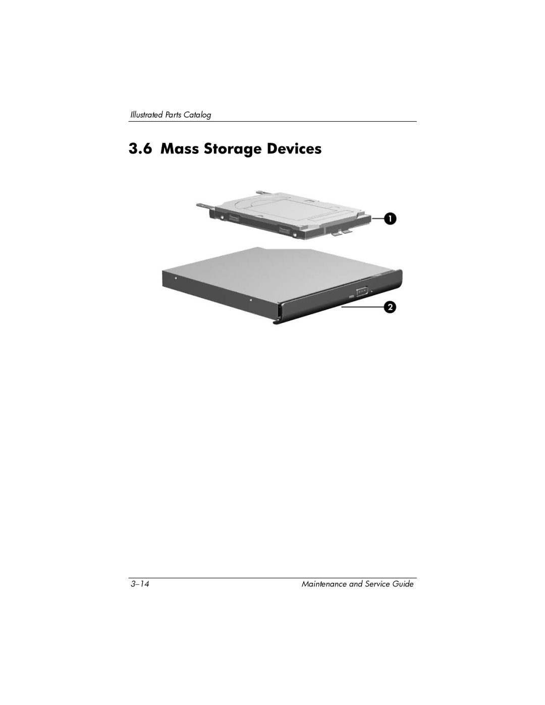 HP invent, 405501-001 manual Mass Storage Devices 