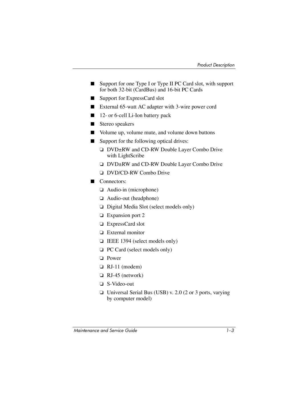 HP 405501-001, invent manual Product Description 