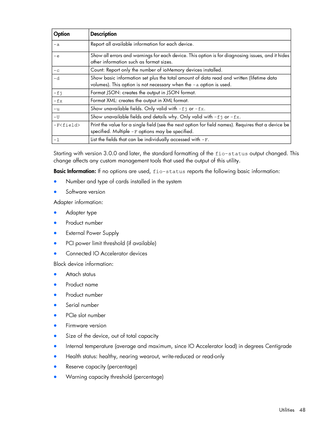 HP IO manual Ffield 