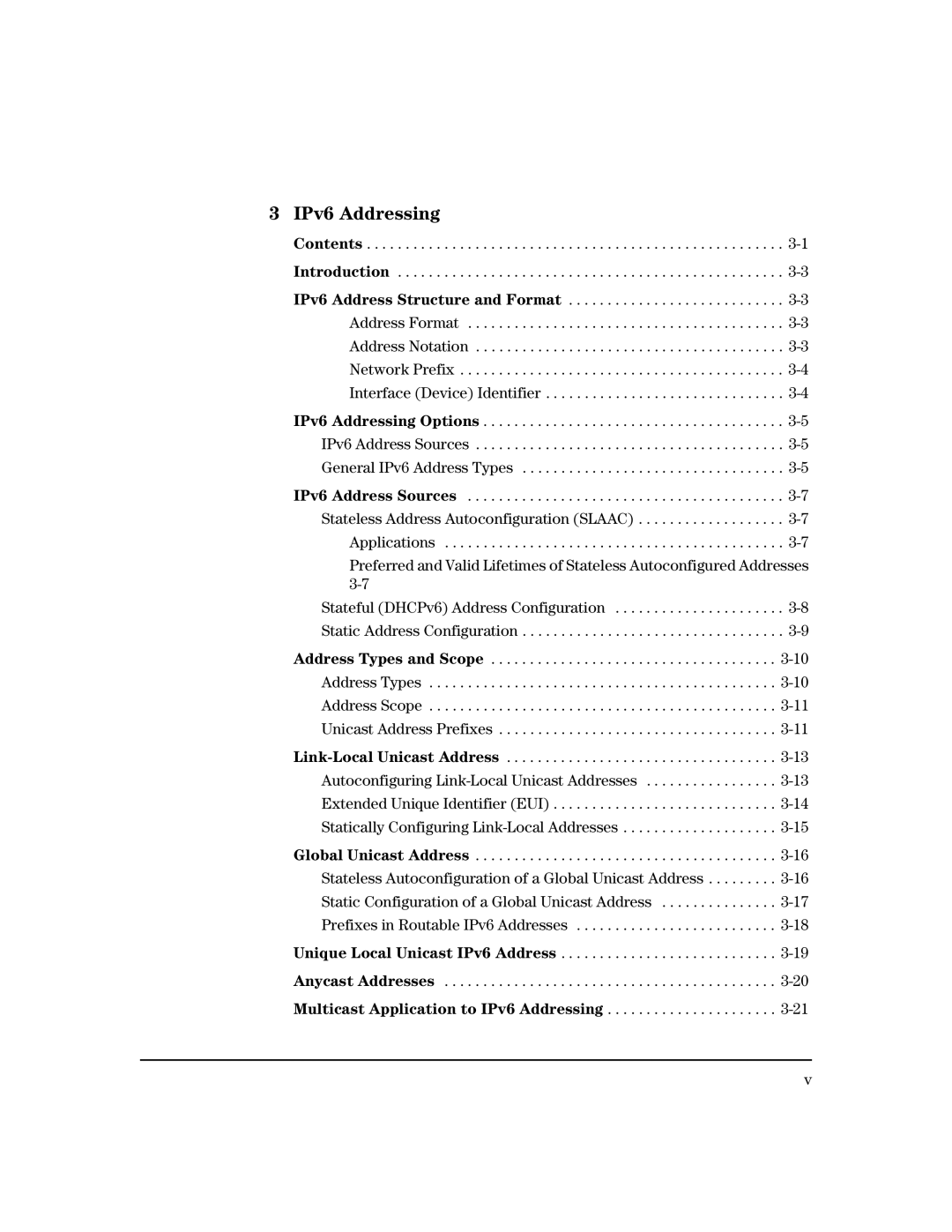 HP IPv6 3500yl, IPv6 6200yl, IPv6 2900, IPv6 5400zl manual IPv6 Addressing 