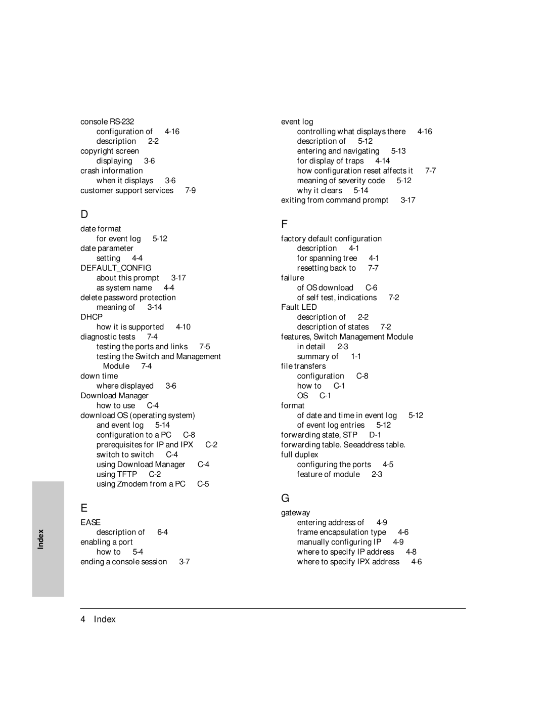 HP J3178A manual Defaultconfig 