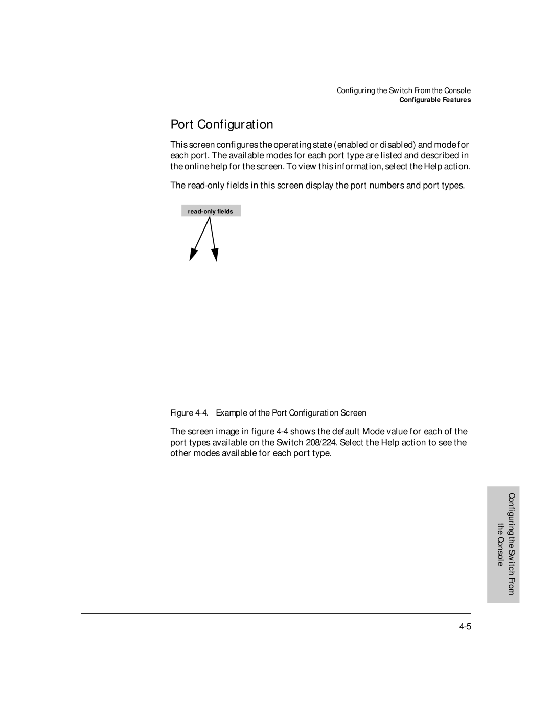 HP J3178A manual Example of the Port Configuration Screen 