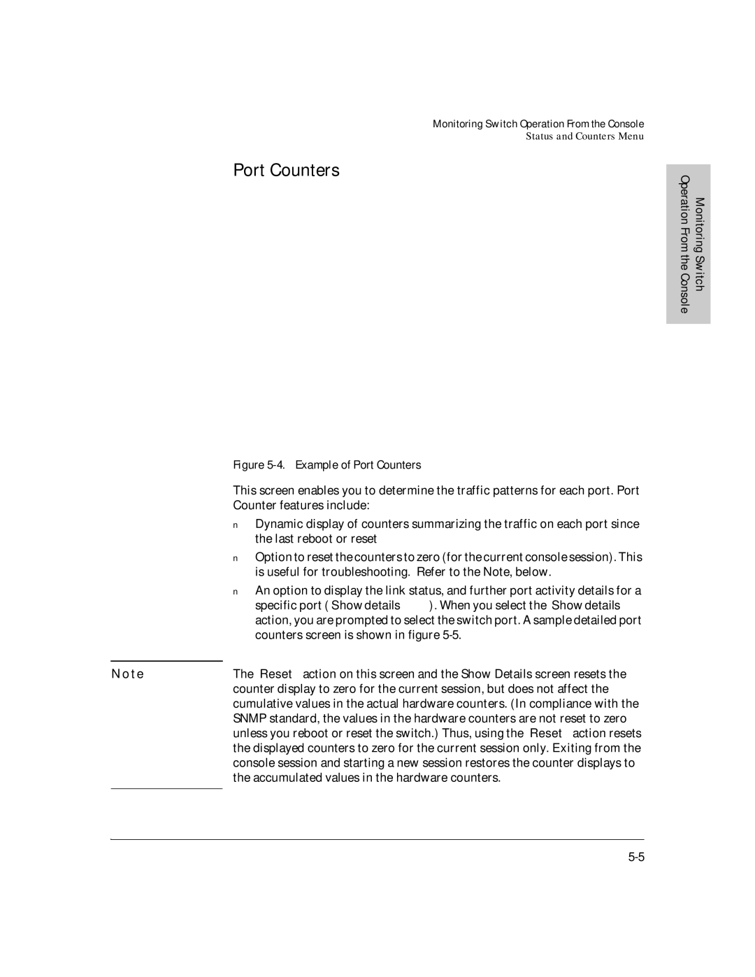 HP J3178A manual Example of Port Counters 