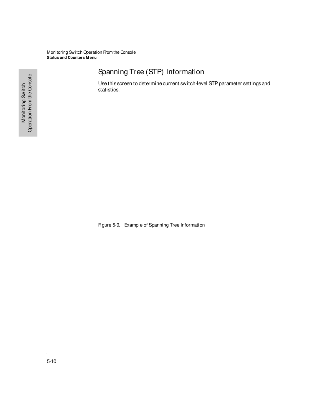 HP J3178A manual Spanning Tree STP Information, Example of Spanning Tree Information 