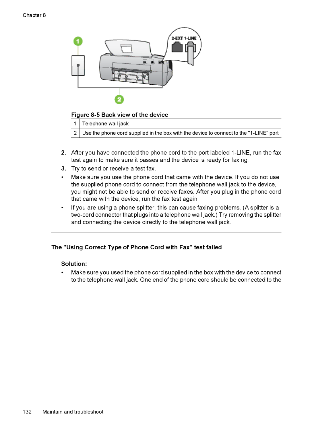 HP J3650, J3680 manual Back view of the device 