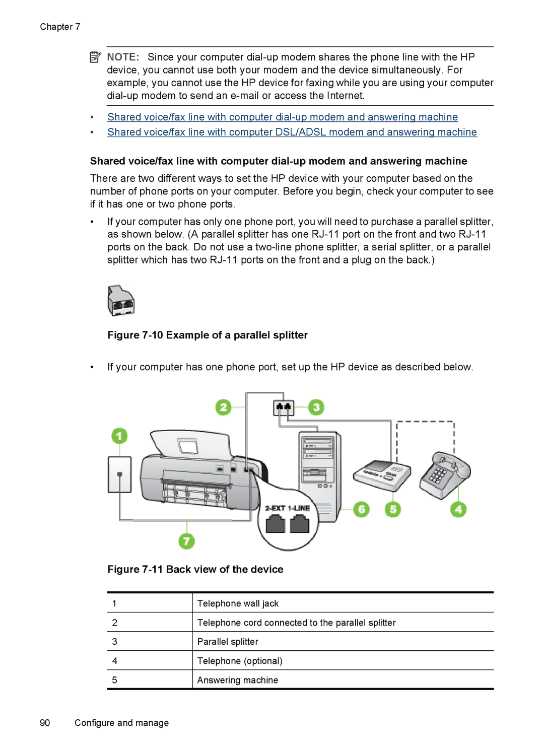 HP J3650, J3680 manual Example of a parallel splitter 