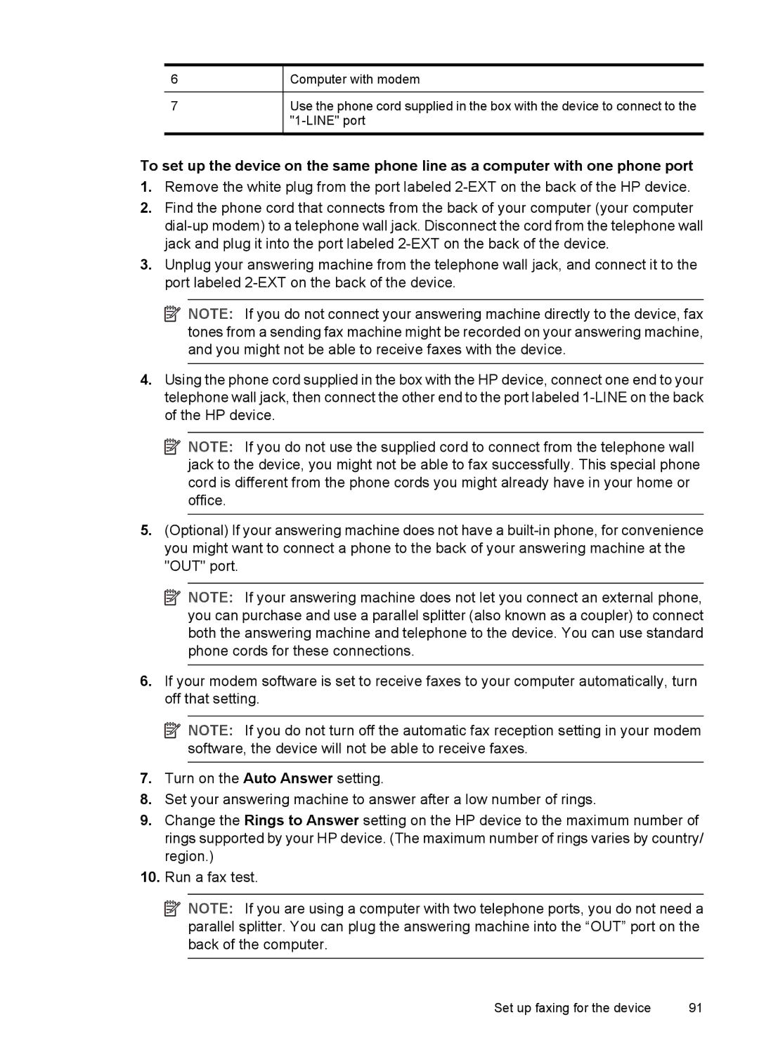 HP J3680, J3650 manual Set up faxing for the device 