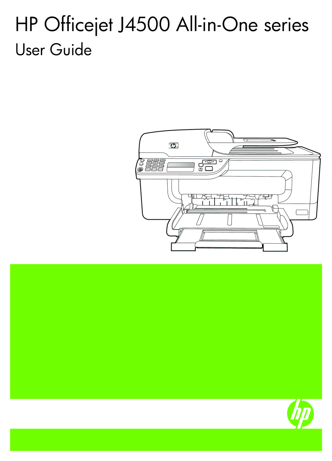 HP J4580 manual HP Officejet J4500 All-in-One series 