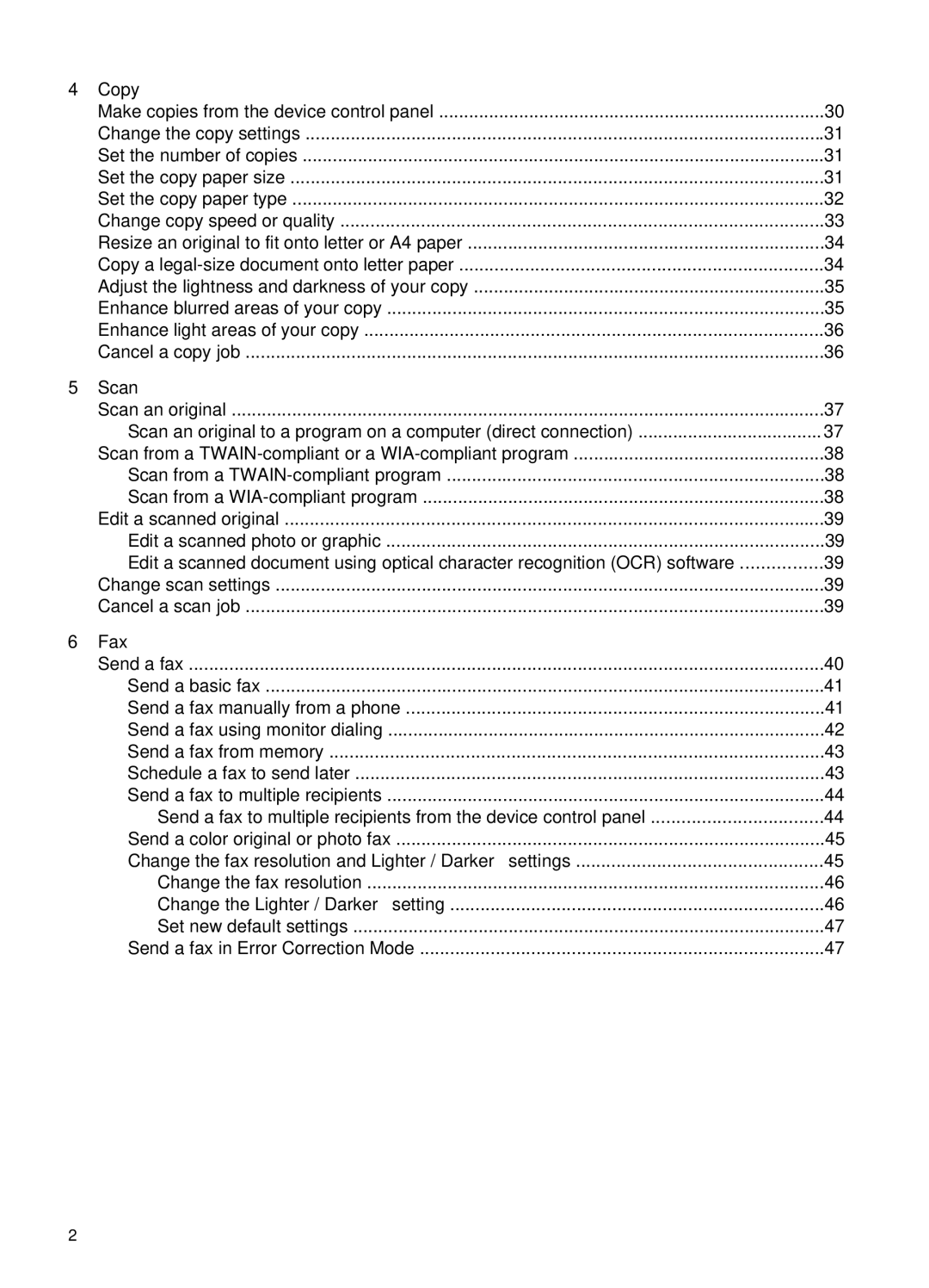 HP J4660 manual Copy, Scan, Fax 