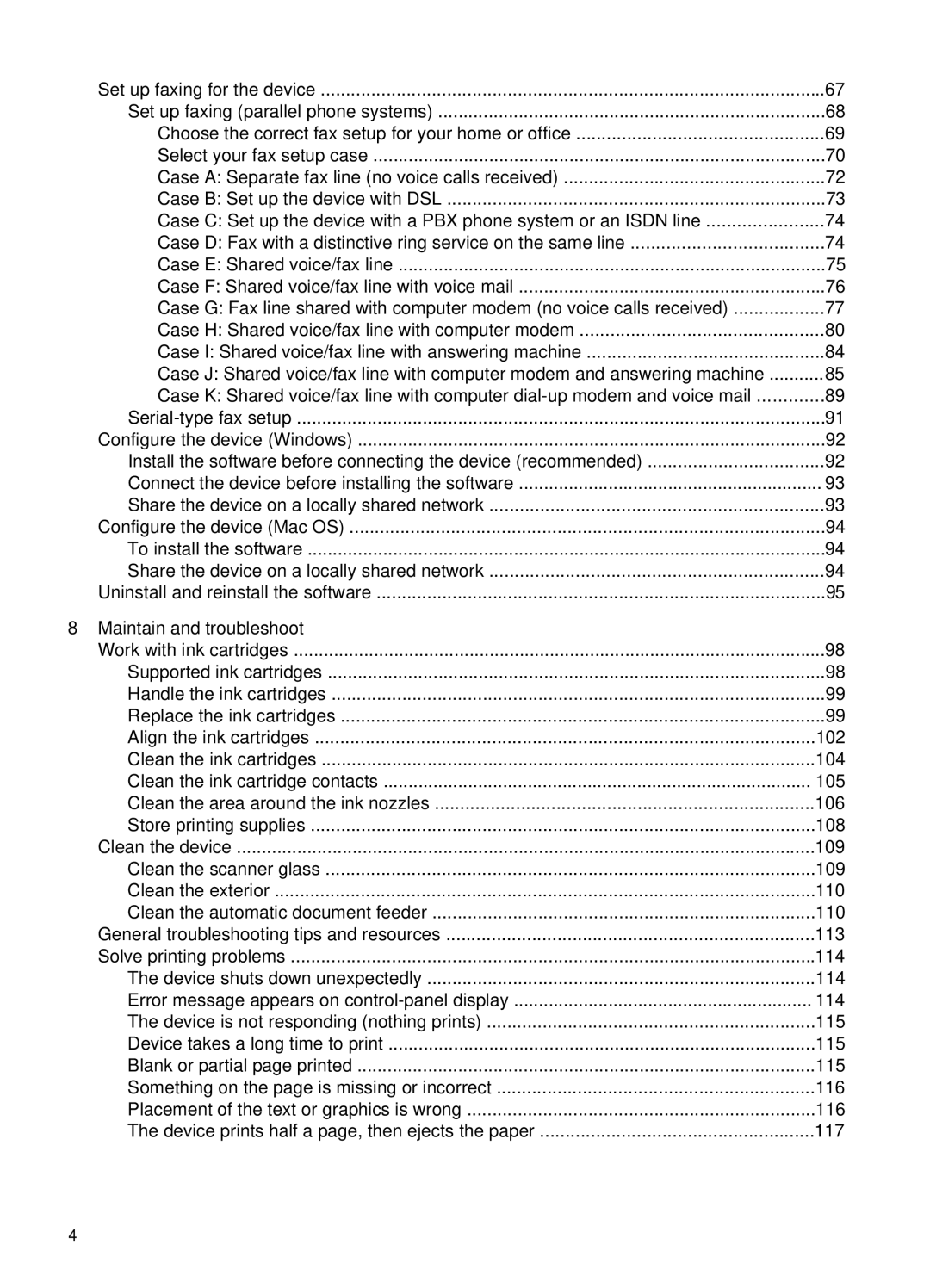 HP J4660 manual Maintain and troubleshoot 