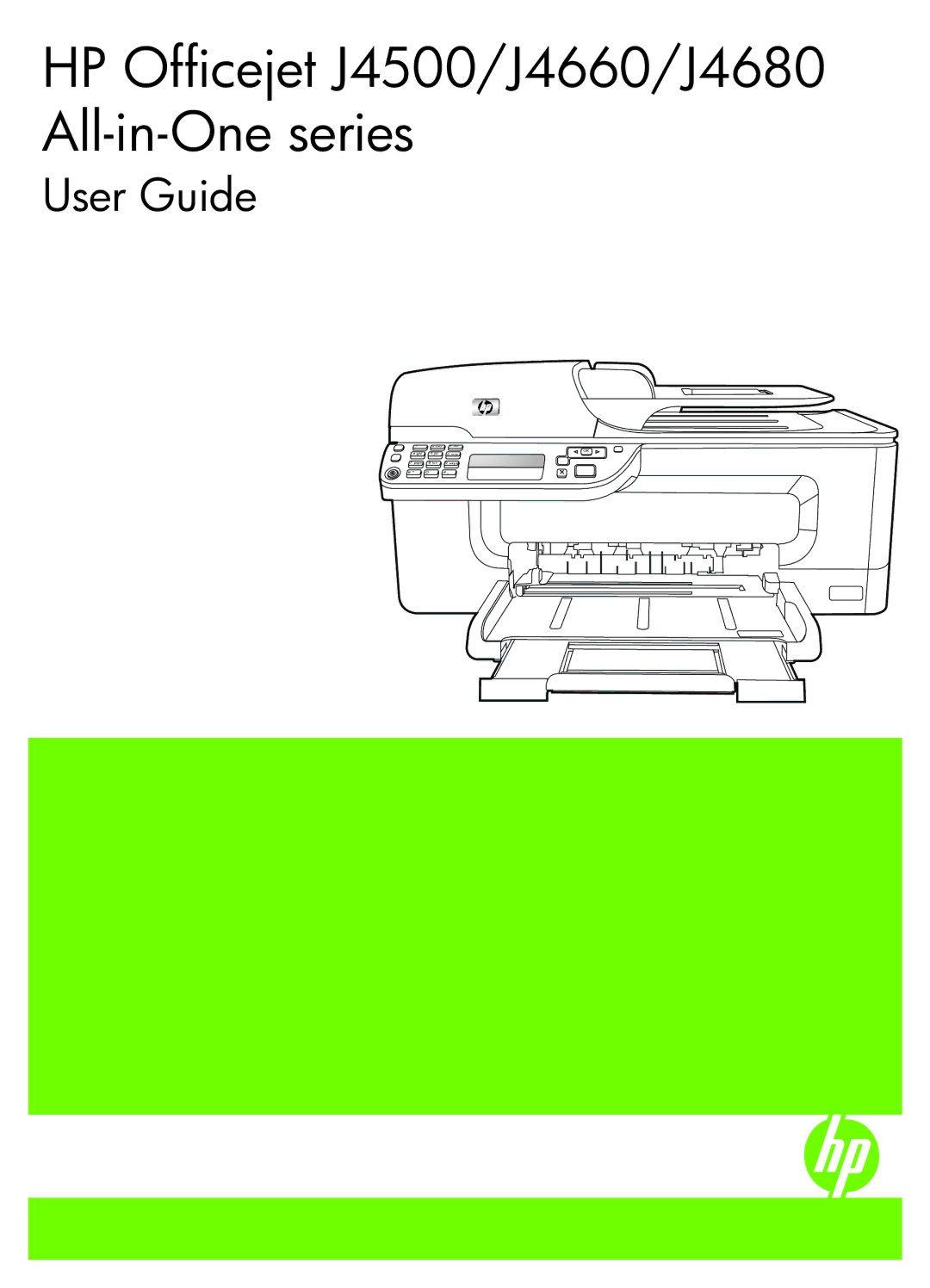 HP J4580, J4540, J4550 manual HP Officejet J4500/J4660/J4680 All-in-One series 