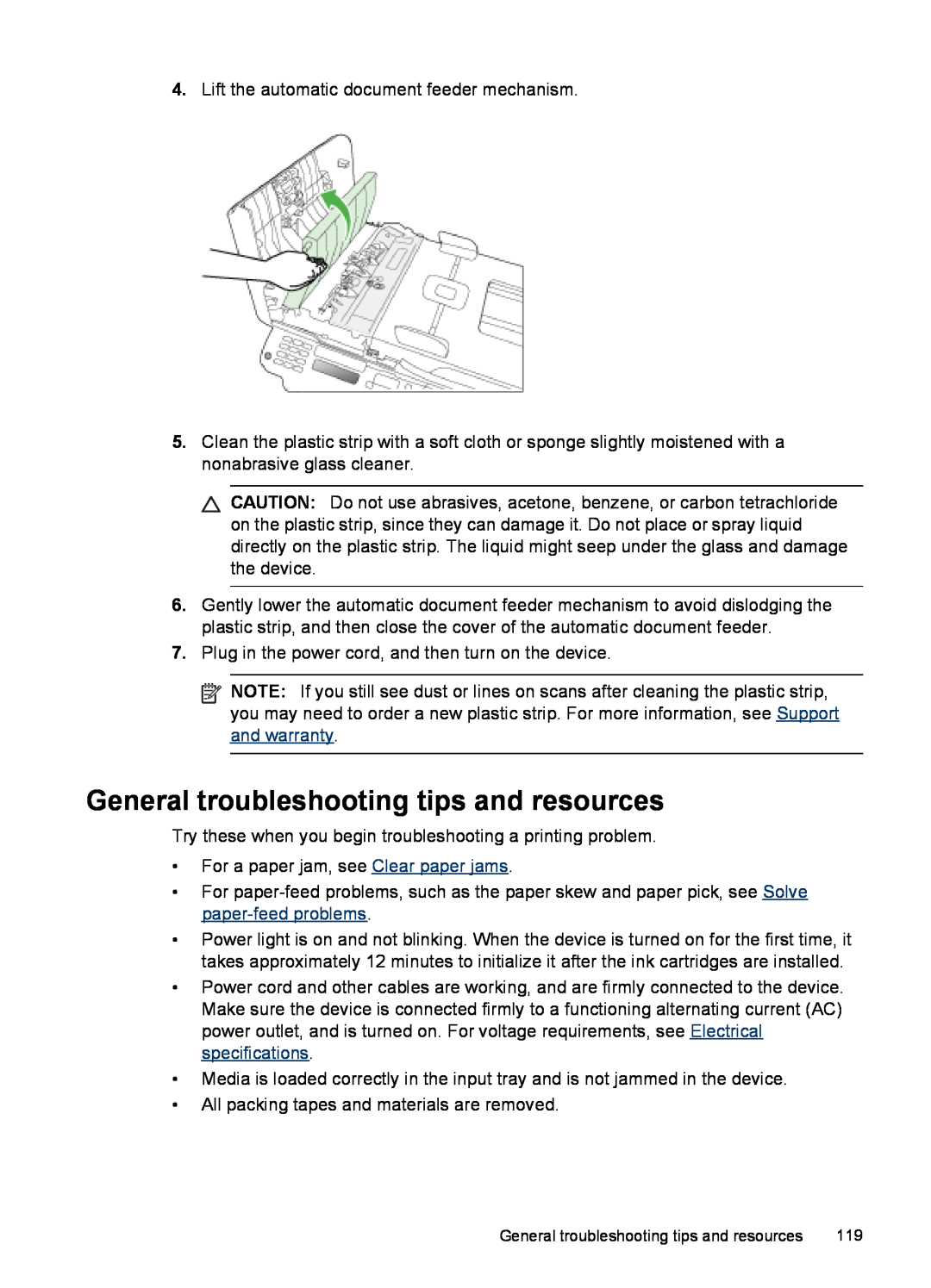 HP J4540, J4680, J4660, J4580, J4550 manual General troubleshooting tips and resources 