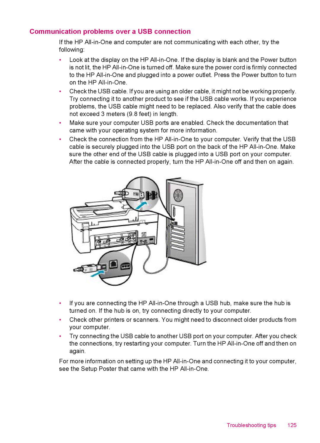 HP J5740, J5788, J5780, J5750 manual Communication problems over a USB connection 