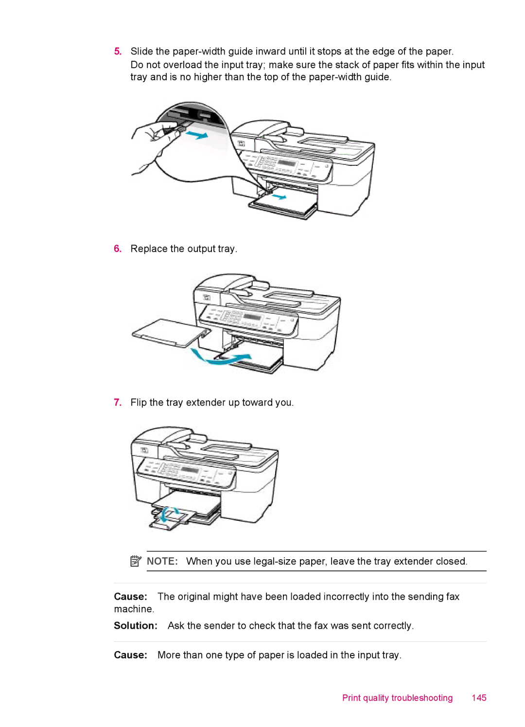 HP J5740, J5788, J5780, J5750 manual Print quality troubleshooting 145 