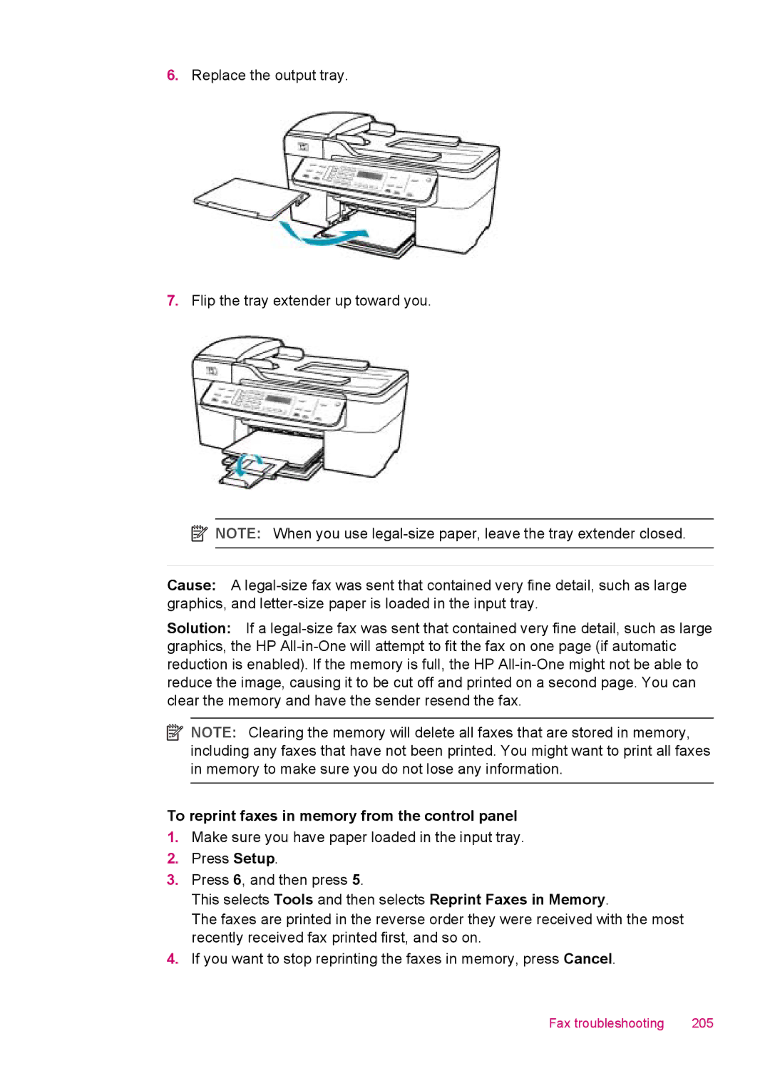 HP J5740, J5788, J5780, J5750 manual Fax troubleshooting 205 