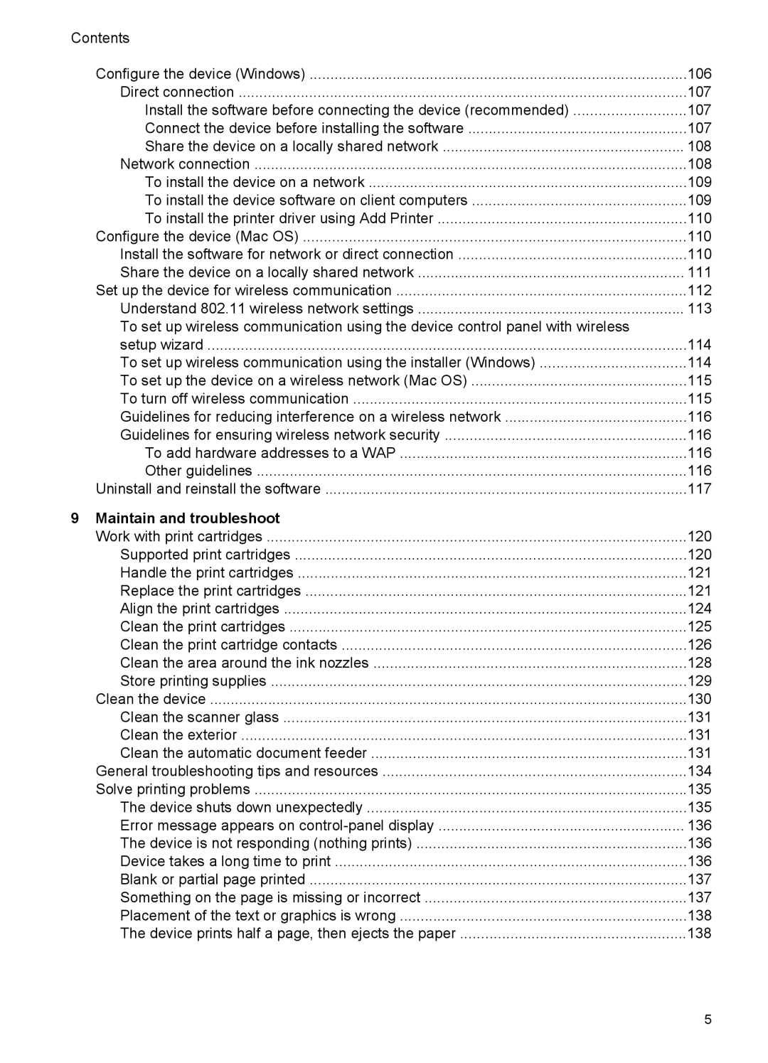 HP J6400 manual Maintain and troubleshoot 