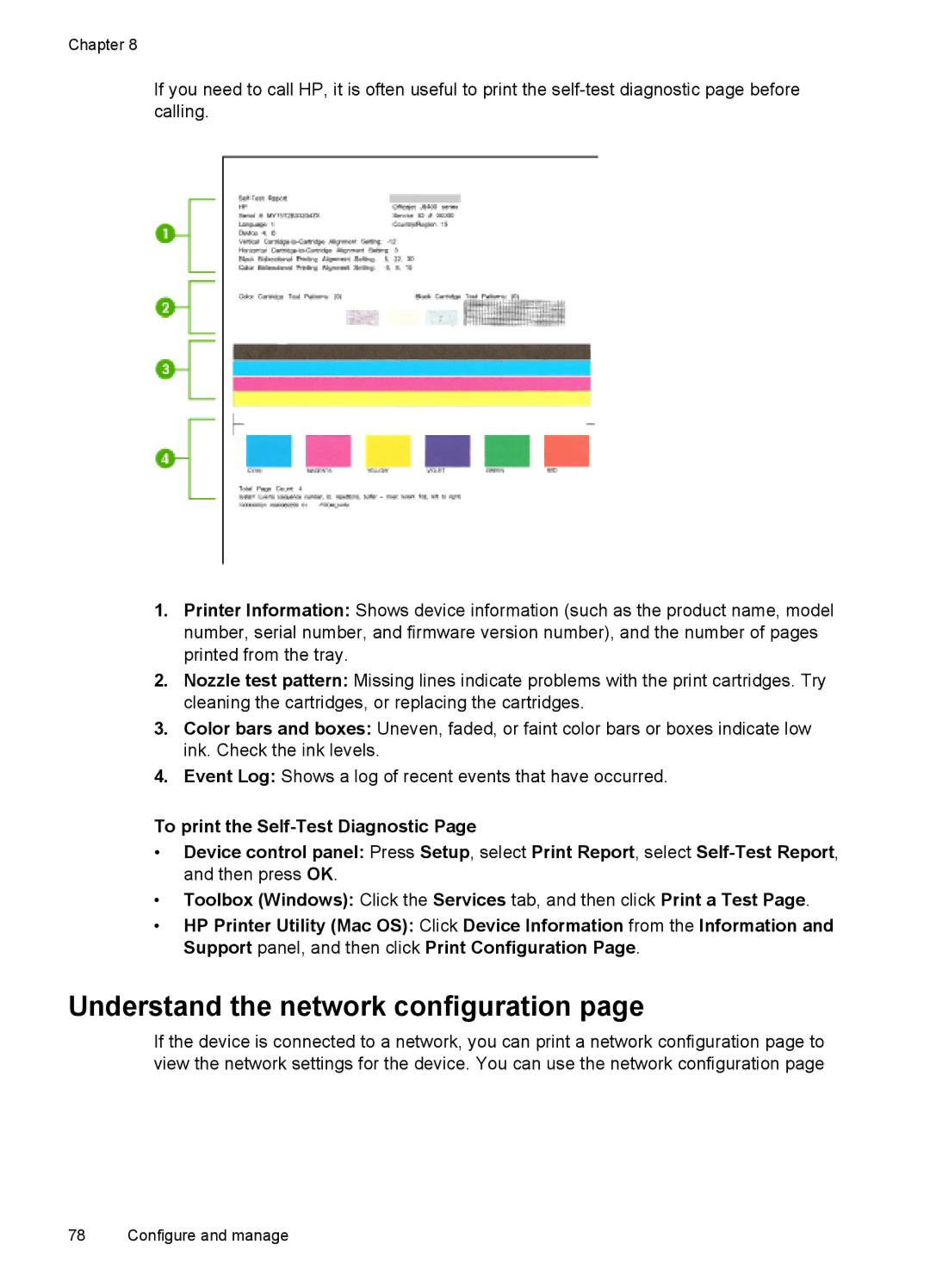 HP J6400 manual Understand the network configuration 