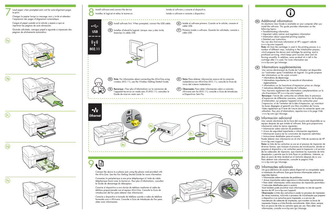 HP J6424, J6450, J6413 manual 802.11, Ethernet 