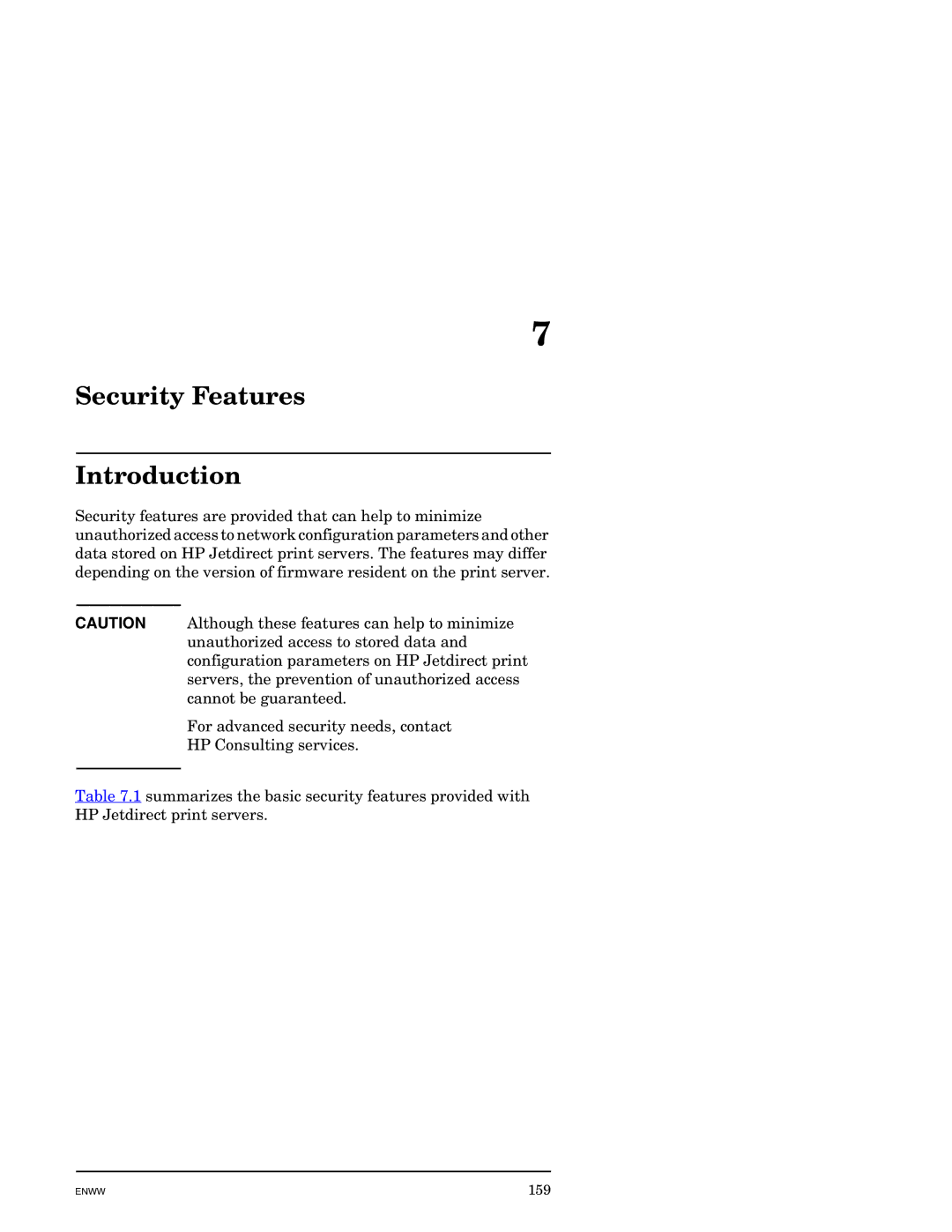 HP J7949E manual Security Features Introduction 