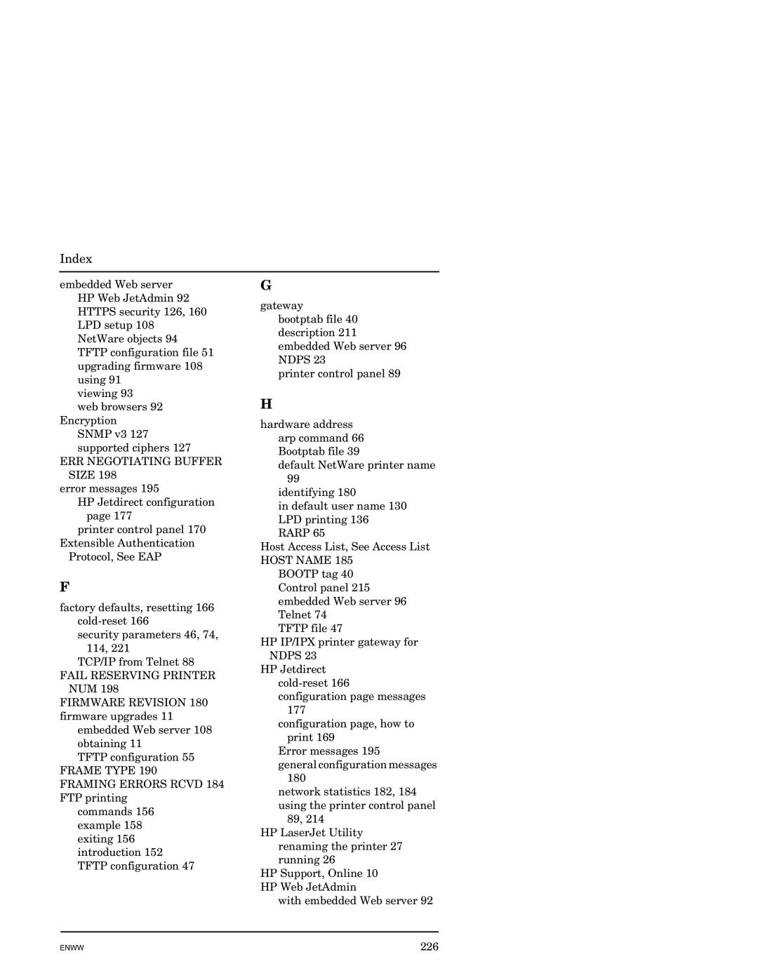 HP J7949E manual ERR Negotiating Buffer Size 