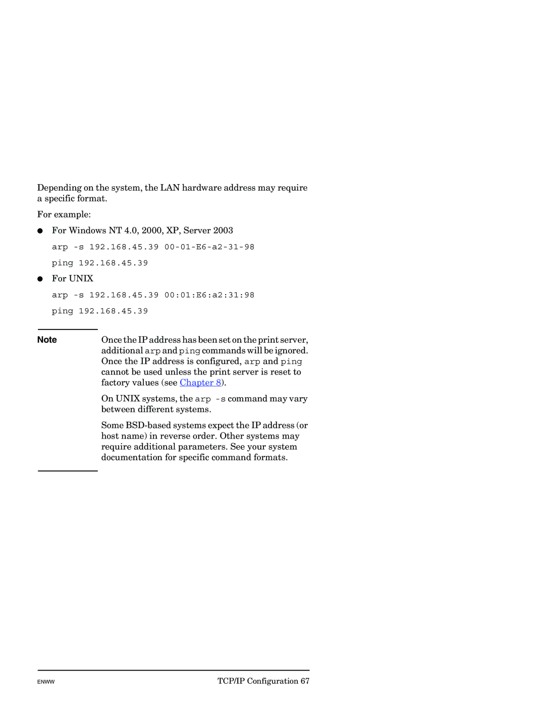 HP J7949E manual Once the IP address has been set on the print server 