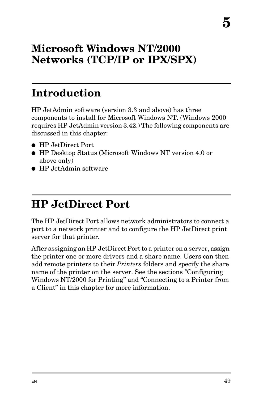 HP Jetadmin Software for OS/2 manual HP JetDirect Port 