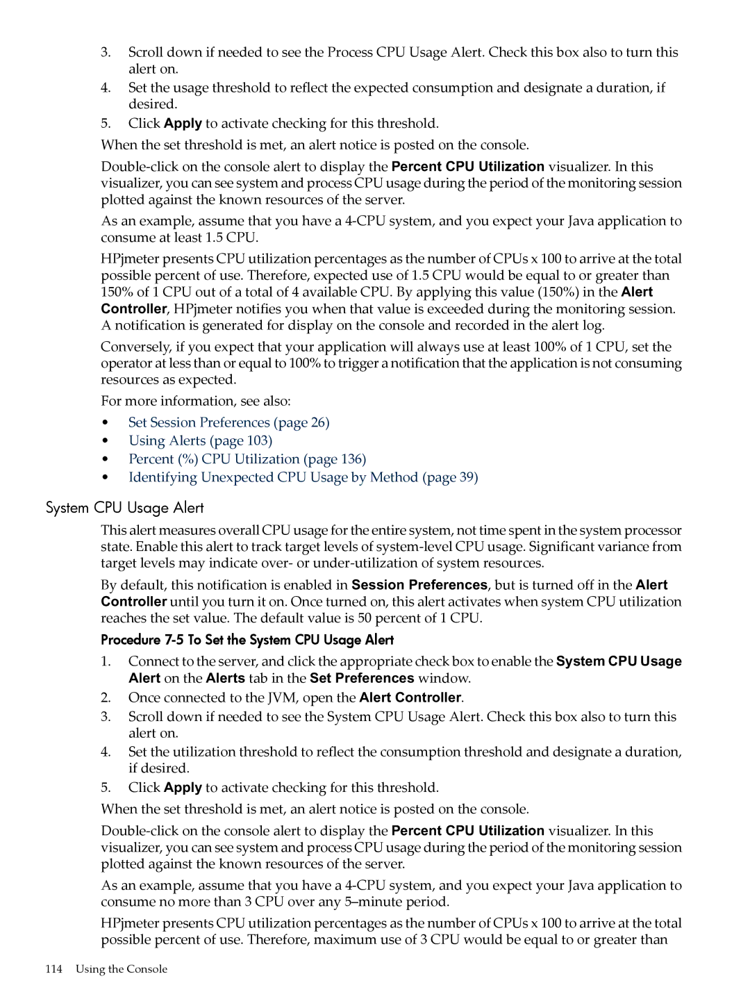 HP jmeter Software for -UX manual System CPU Usage Alert 