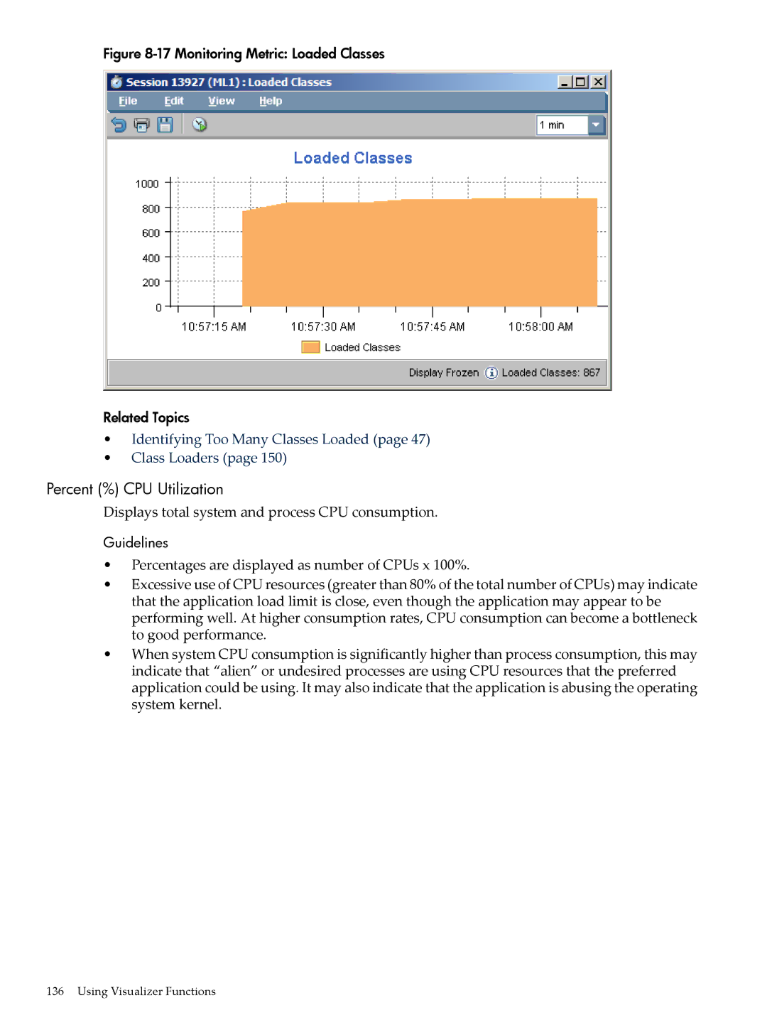 HP jmeter Software for -UX manual Percent % CPU Utilization, Monitoring Metric Loaded Classes Related Topics 