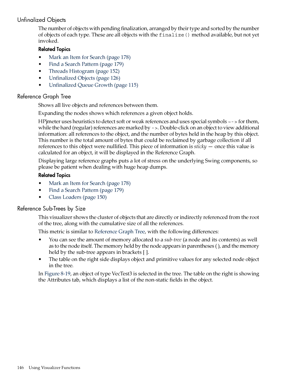 HP jmeter Software for -UX manual Reference Graph Tree, Reference Sub-Trees by Size 