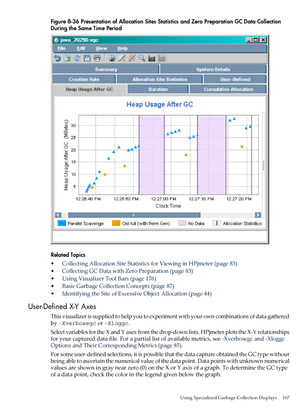 HP jmeter Software for -UX manual User-Defined X-Y Axes 