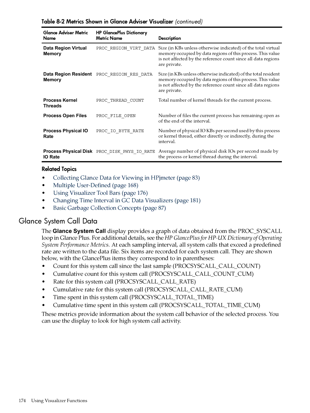 HP jmeter Software for -UX manual Glance System Call Data, Are private 